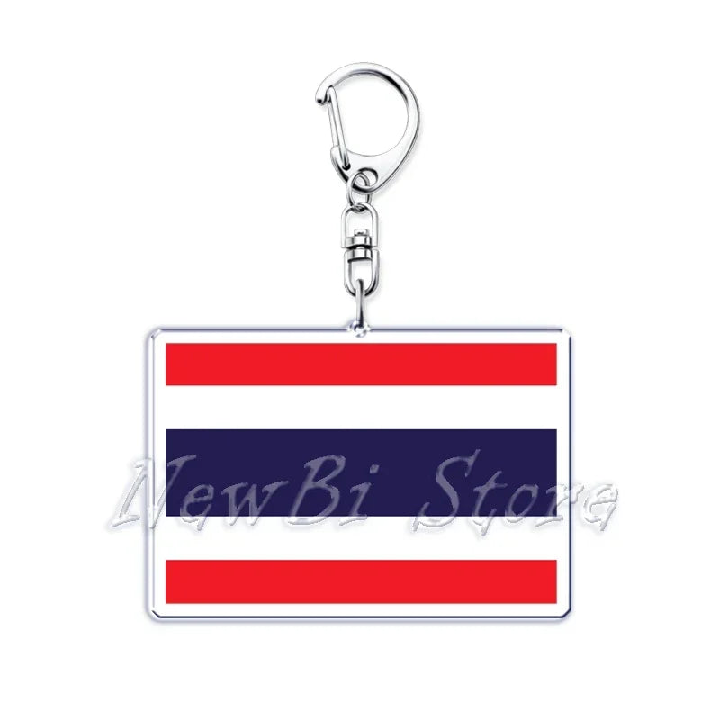 Country Flags Key Chain Keychains Ring for Accessories Bag Pendant American Britain Korean Korean Keyring Jewelry Fans Gifts