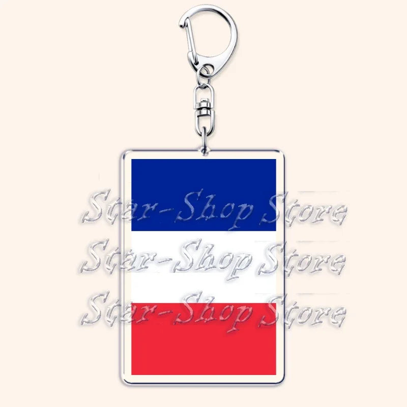 National Country Flags Keychains for Accessories Bag United States Mexico Spain Poland Russia France Chile Keyring Jewelry Gifts