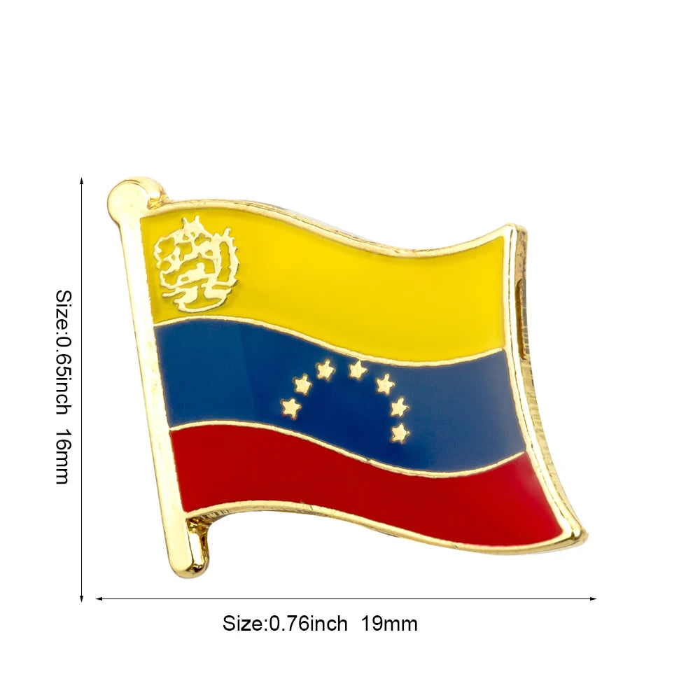 Flag Pins Country Flag Badge Flag Brooch National Flag Lapel Pin International Travel Pins Collections