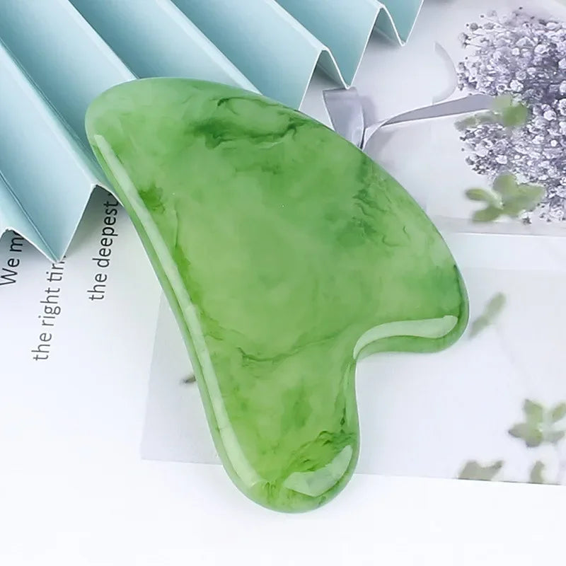 Scraping Massage Tools Natural Resin GuaSha Facial Beauty Firm Skin Care Face Gua Sha SPA Physical Therapy Gue Che 마사지