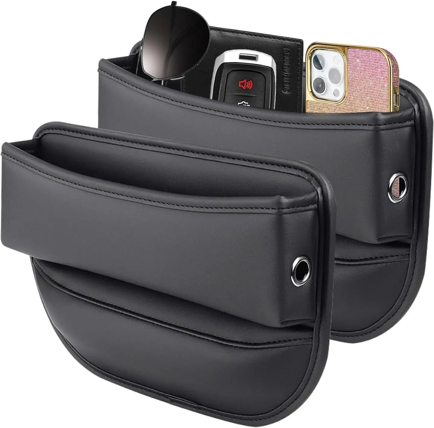 Leather Car Seat Gap Filler Organizer and Storages Automotive Accessories Universal for Car SUV Truck Fill The Gap