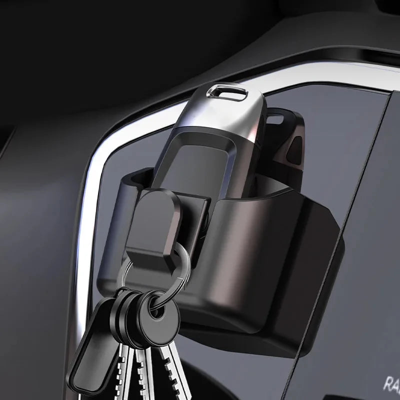 Car Dashboard Key Storage Box Reusable Back Adhesive Organizer Box Anti-Slip Dashboard Organizer Car Stowing Tidying Accessorie