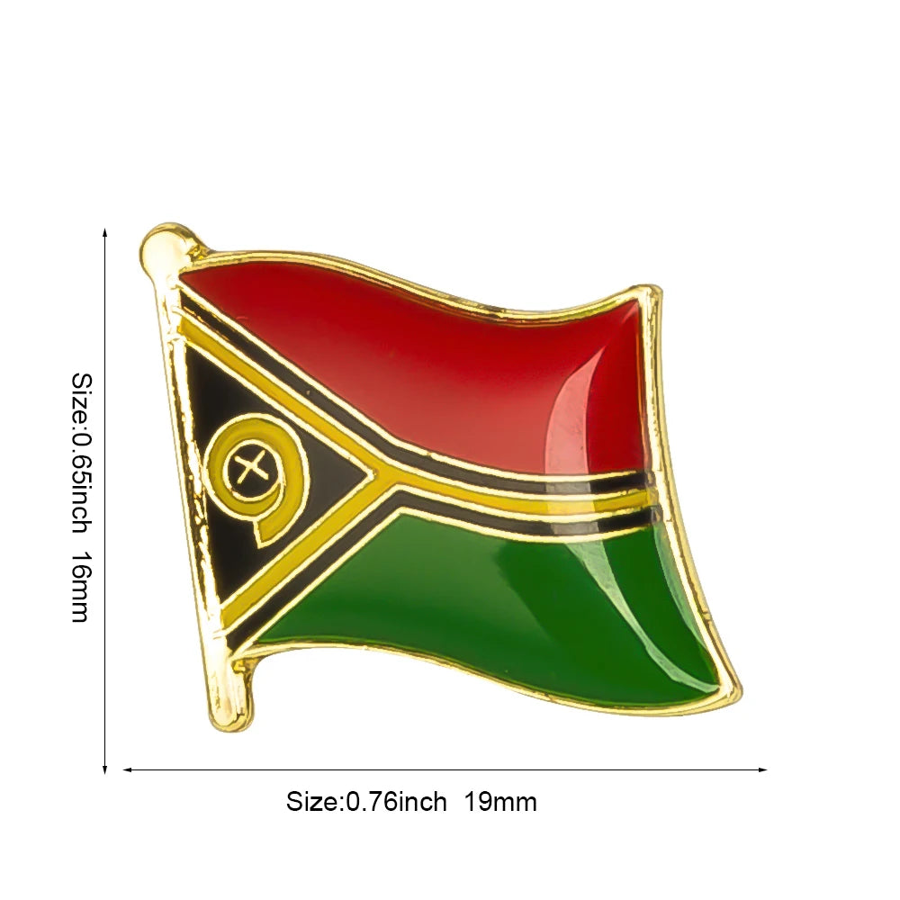 Flag Pins Country Flag Badge Flag Brooch National Flag Lapel Pin International Travel Pins Collections