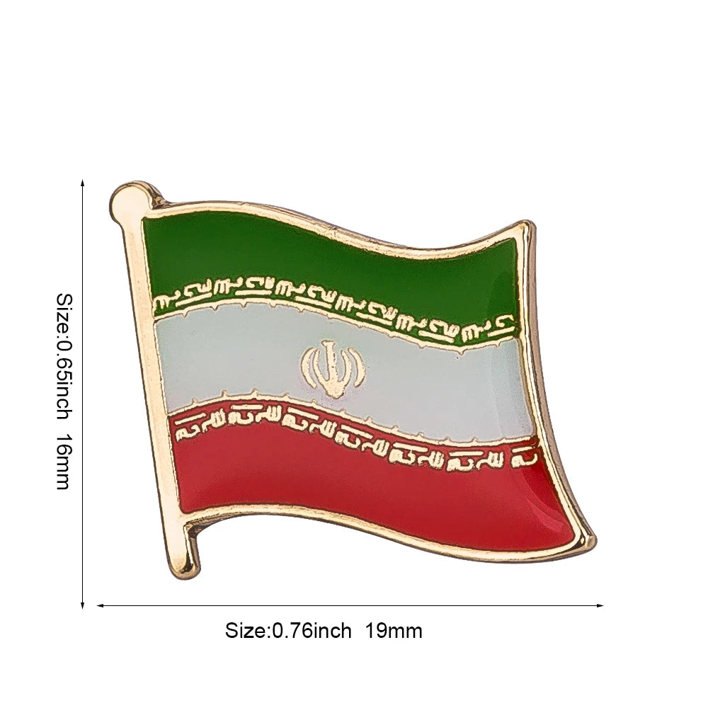 Flag Pins Country Flag Badge Flag Brooch National Flag Lapel Pin International Travel Pins Collections