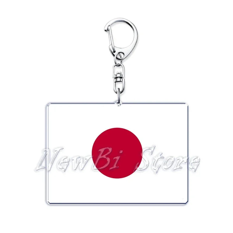 Country Flags Key Chain Keychains Ring for Accessories Bag Pendant American Britain Korean Korean Keyring Jewelry Fans Gifts