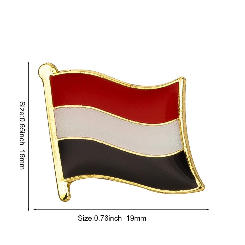 Flag Pins Country Flag Badge Flag Brooch National Flag Lapel Pin International Travel Pins Collections