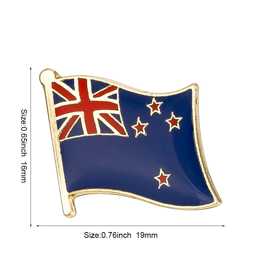 Flag Pins Country Flag Badge Flag Brooch National Flag Lapel Pin International Travel Pins Collections
