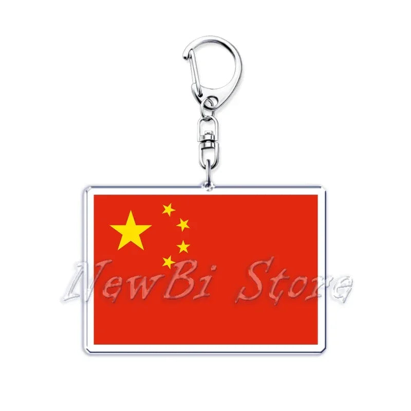 Country Flags Key Chain Keychains Ring for Accessories Bag Pendant American Britain Korean Korean Keyring Jewelry Fans Gifts