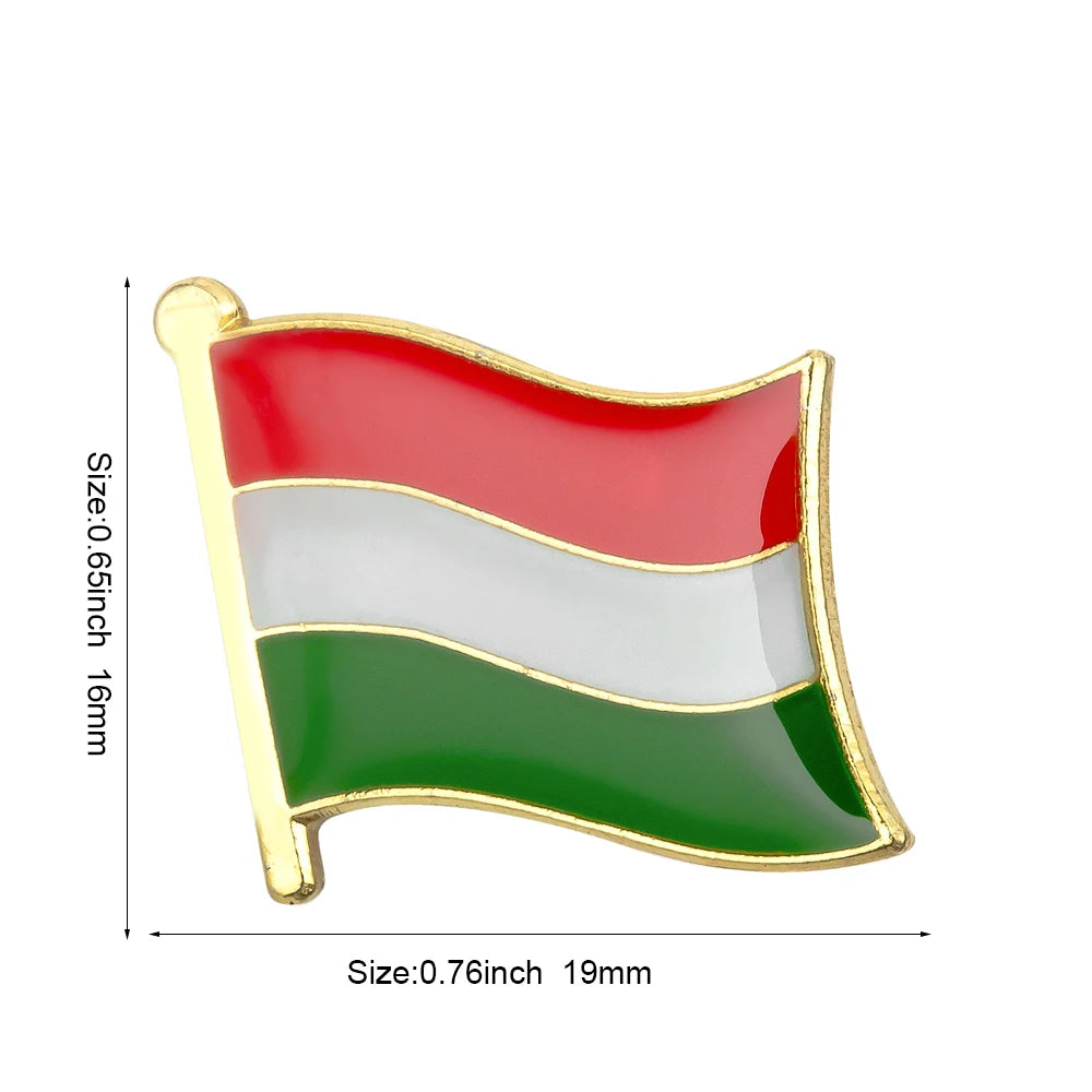 Flag Pins Country Flag Badge Flag Brooch National Flag Lapel Pin International Travel Pins Collections