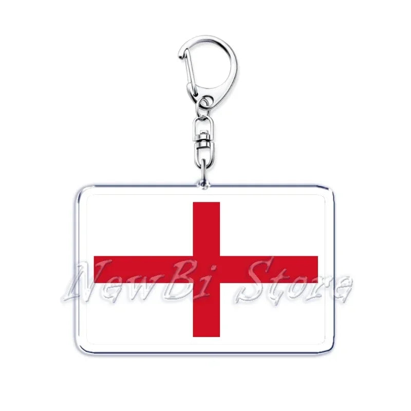 Country Flags Key Chain Keychains Ring for Accessories Bag Pendant American Britain Korean Korean Keyring Jewelry Fans Gifts