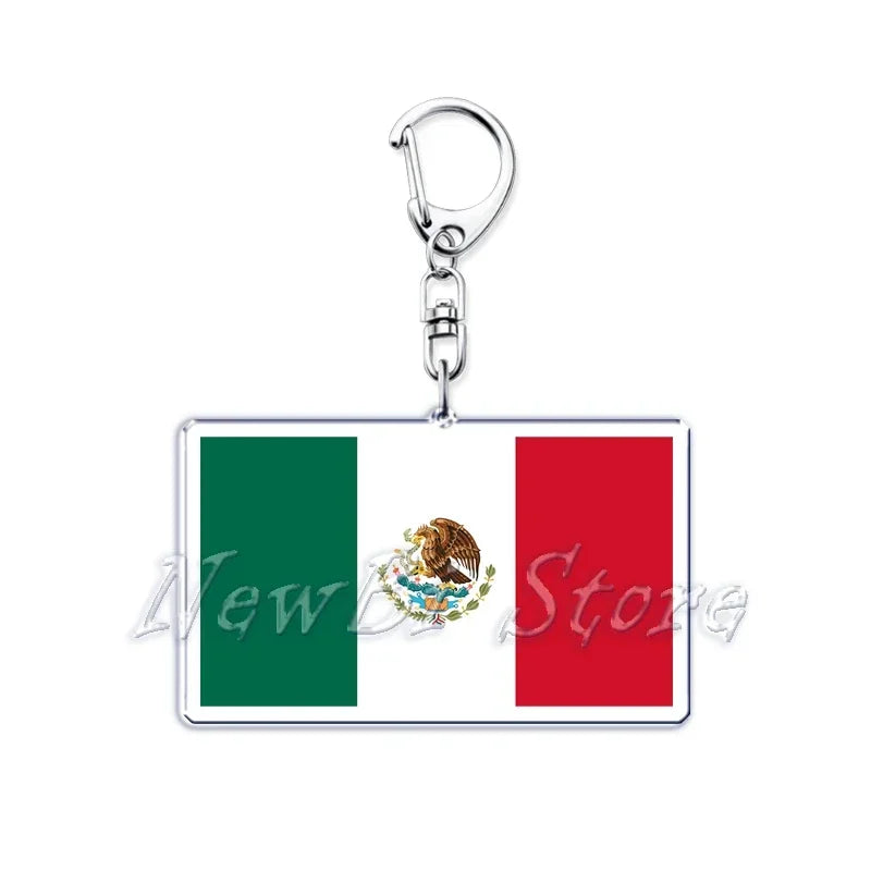 Country Flags Key Chain Keychains Ring for Accessories Bag Pendant American Britain Korean Korean Keyring Jewelry Fans Gifts