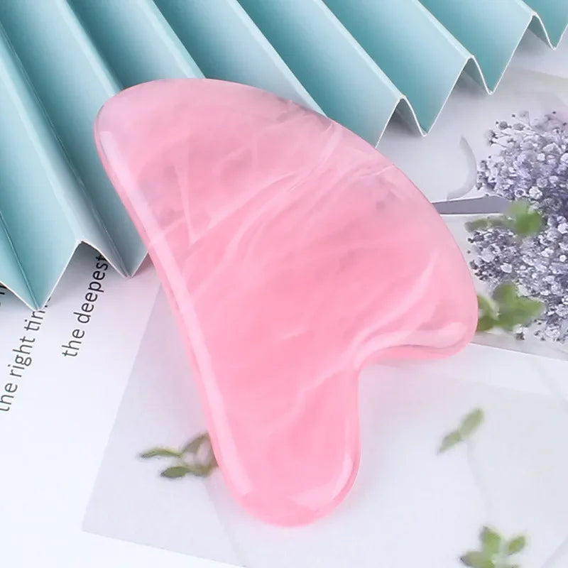 Scraping Massage Tools Natural Resin GuaSha Facial Beauty Firm Skin Care Face Gua Sha SPA Physical Therapy Gue Che 마사지