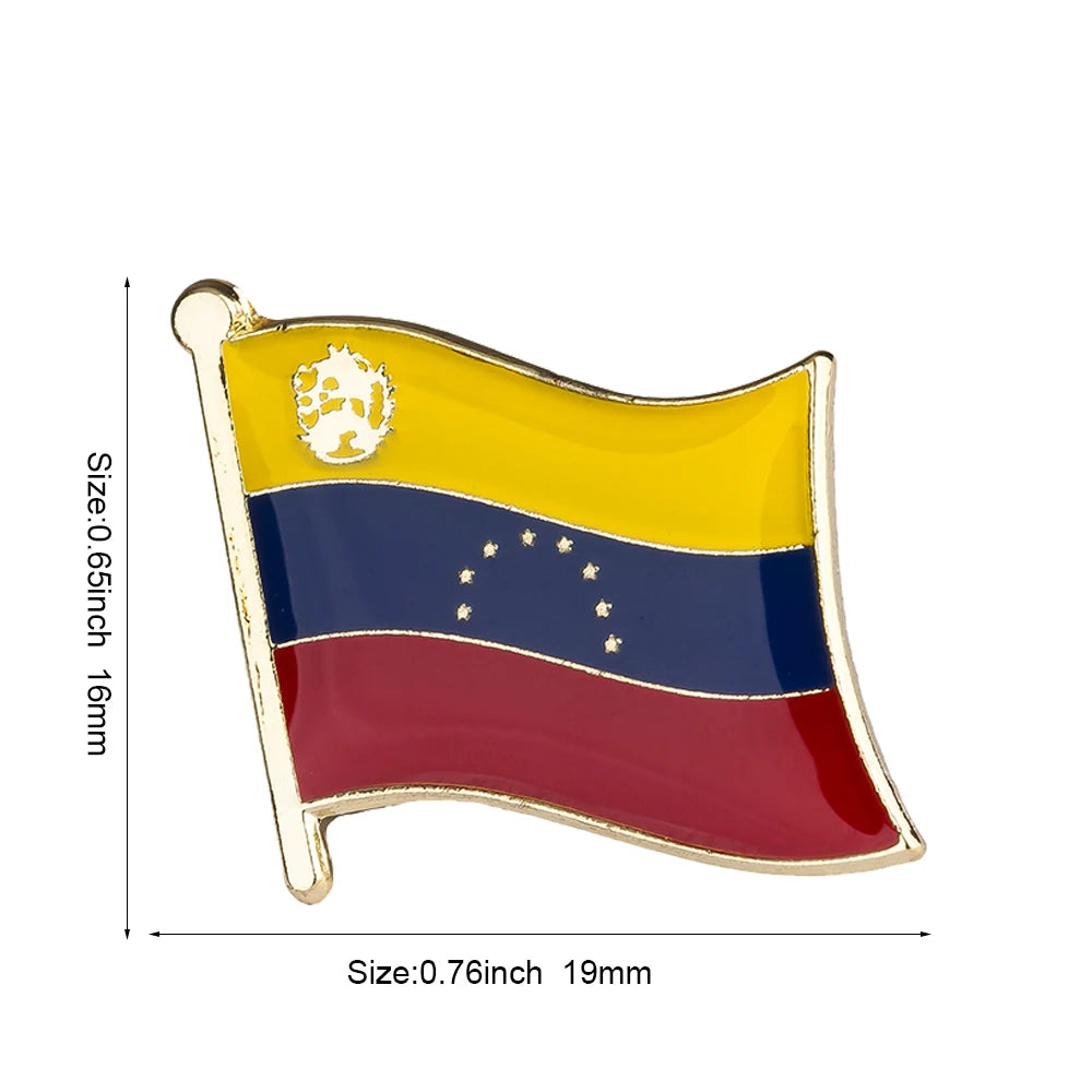 Flag Pins Country Flag Badge Flag Brooch National Flag Lapel Pin International Travel Pins Collections