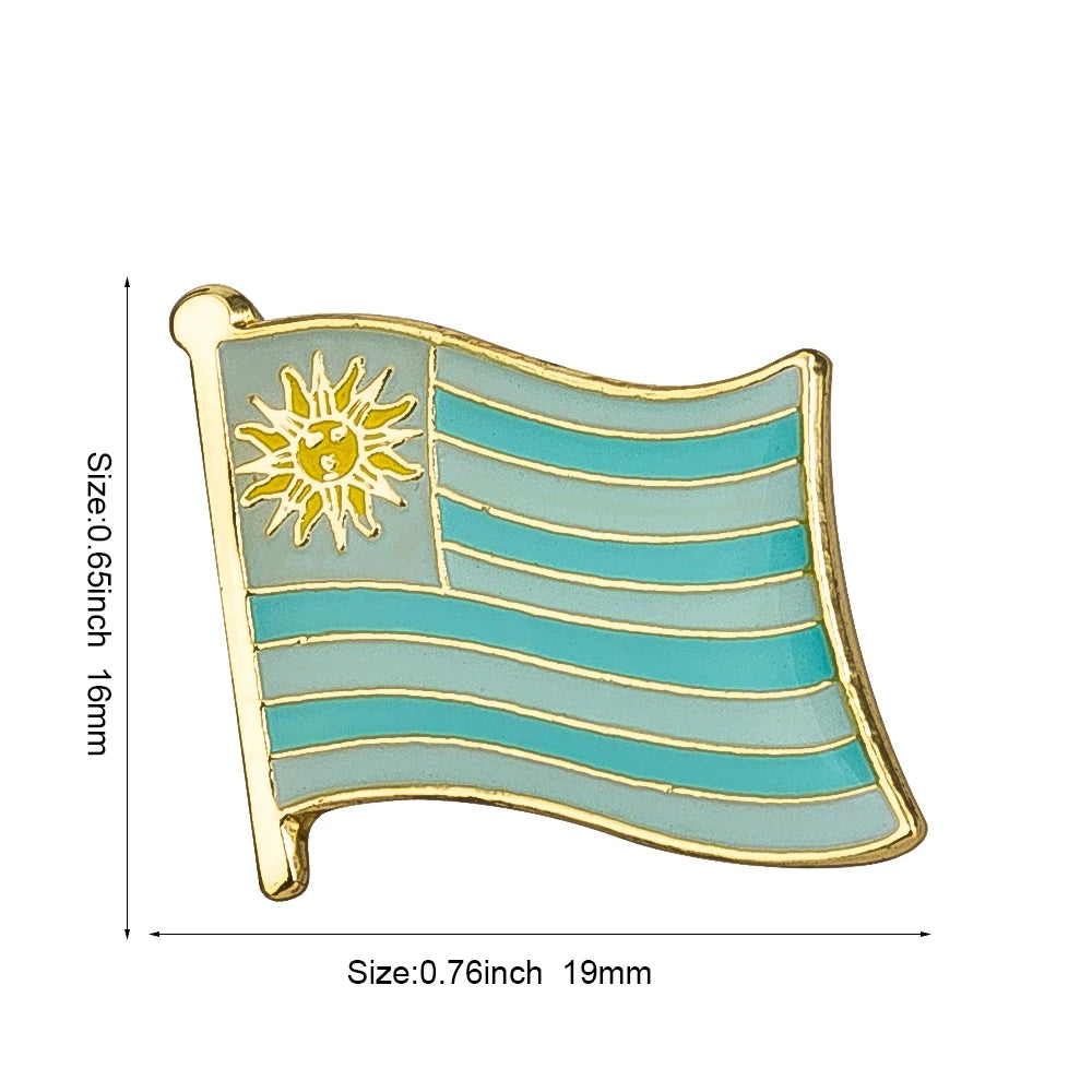 Flag Pins Country Flag Badge Flag Brooch National Flag Lapel Pin International Travel Pins Collections