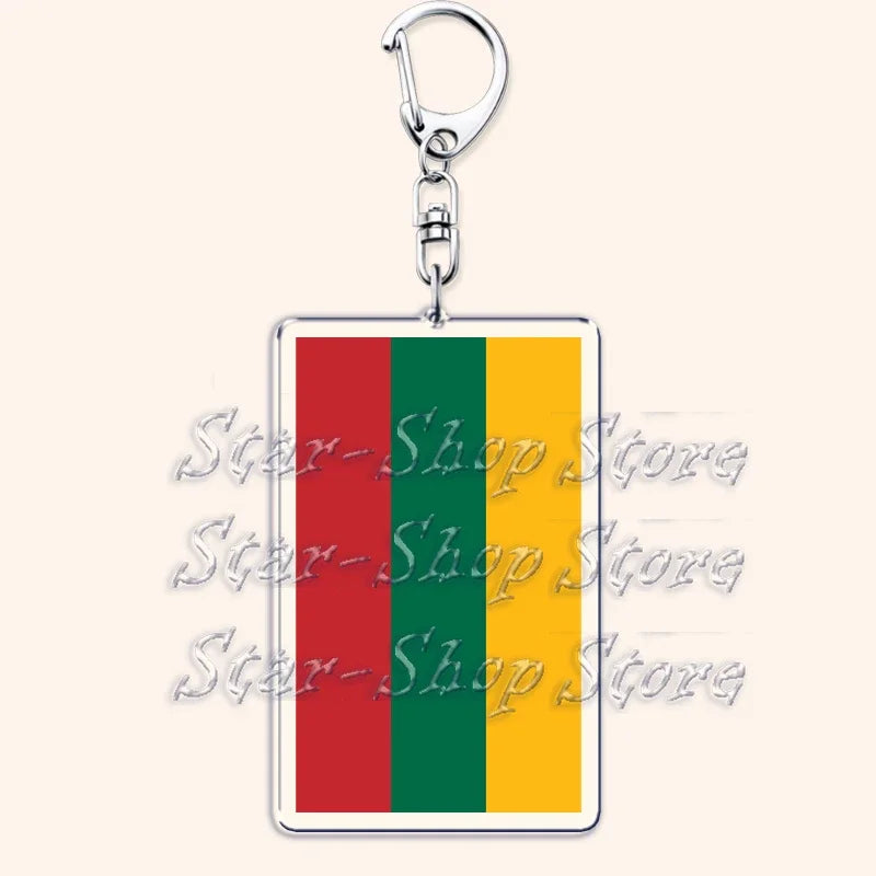 National Country Flags Keychains for Accessories Bag United States Mexico Spain Poland Russia France Chile Keyring Jewelry Gifts
