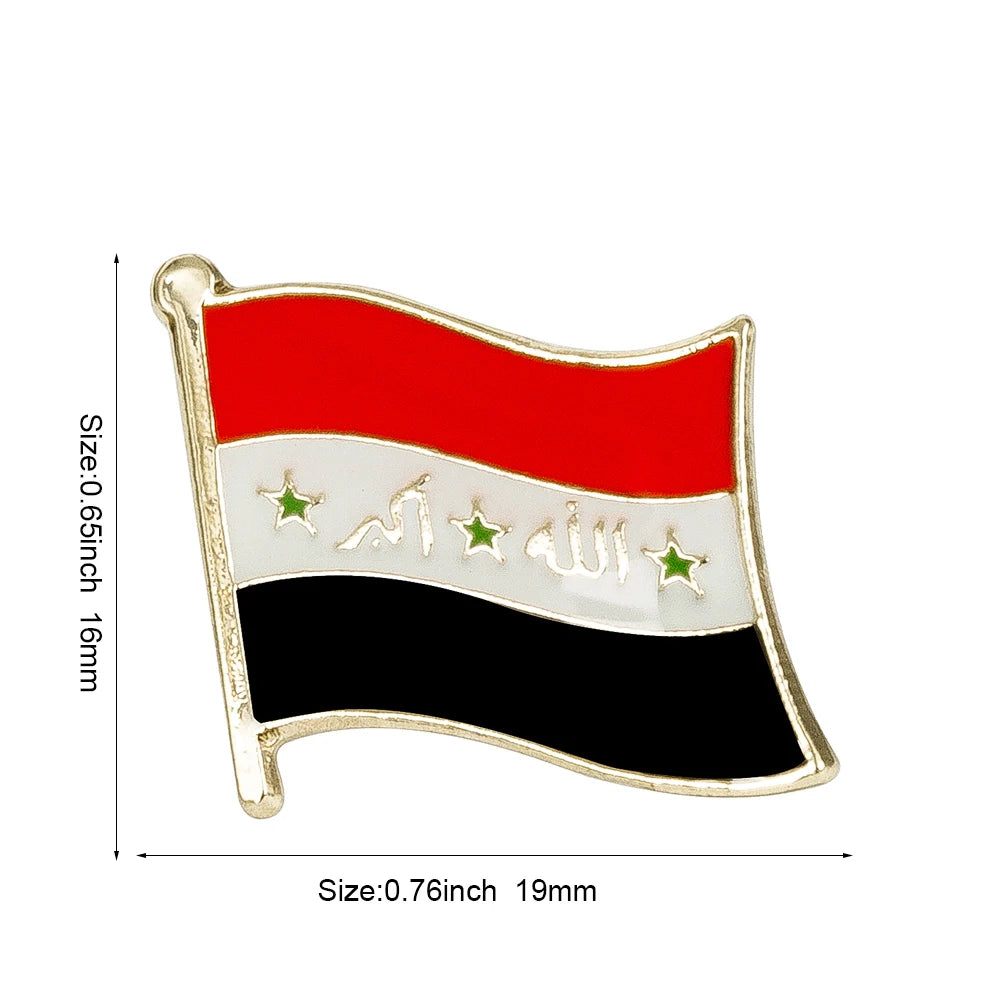 Flag Pins Country Flag Badge Flag Brooch National Flag Lapel Pin International Travel Pins Collections