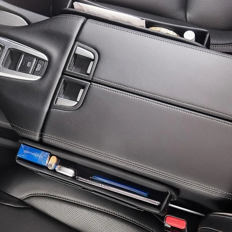 Leather Car Seat Gap Filler Organizer and Storages Automotive Accessories Universal for Car SUV Truck Fill The Gap