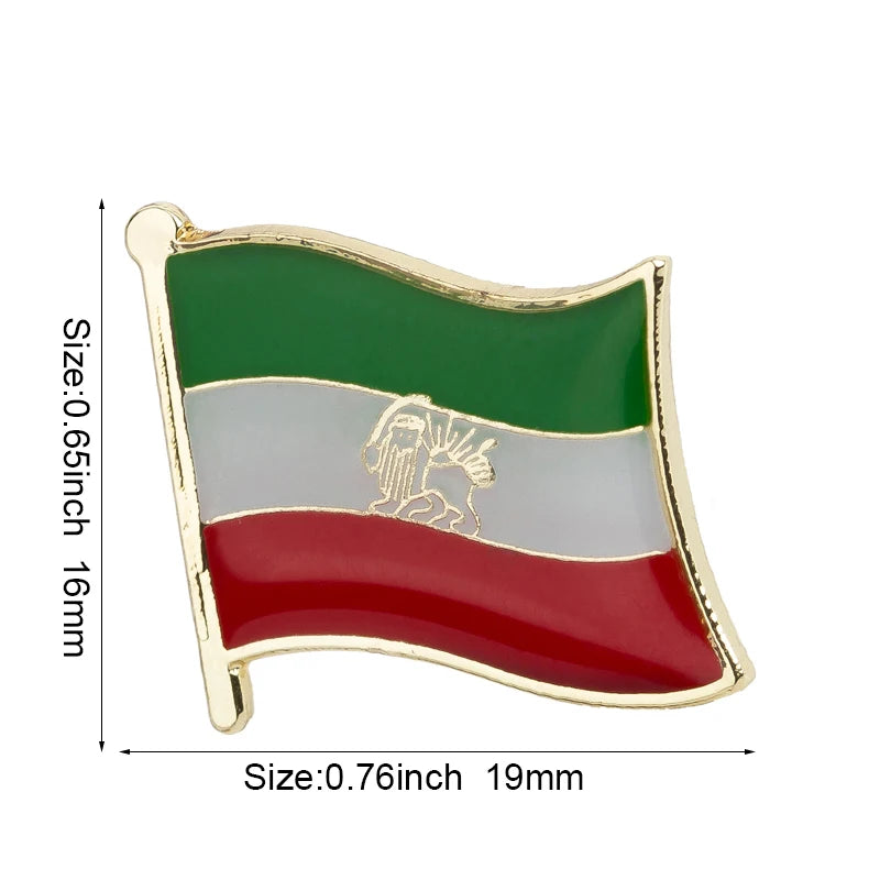 Flag Pins Country Flag Badge Flag Brooch National Flag Lapel Pin International Travel Pins Collections