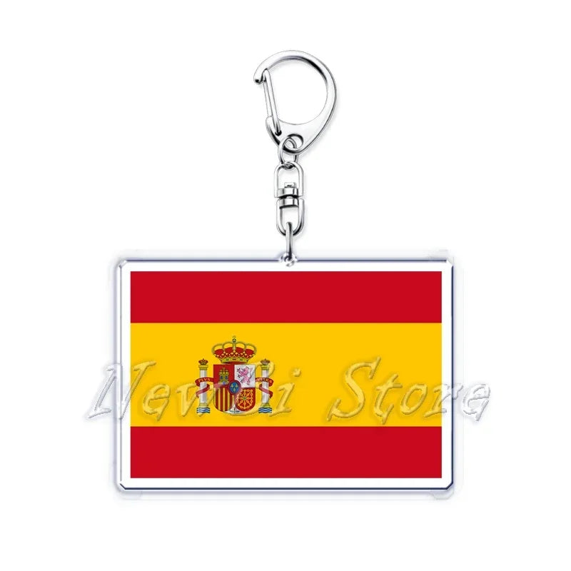 Country Flags Key Chain Keychains Ring for Accessories Bag Pendant American Britain Korean Korean Keyring Jewelry Fans Gifts