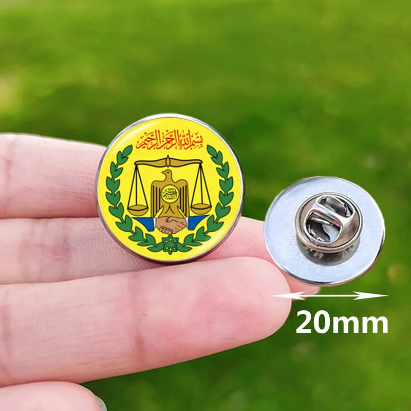 Colombia Flag Pin Stainless Steel Lapel Pins Honduras Nicaragua Peru Philippines Bolivia Finland Salvador Singapore Glass Brooch