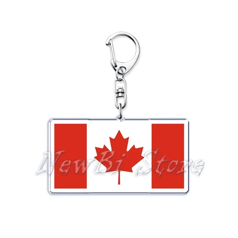 Country Flags Key Chain Keychains Ring for Accessories Bag Pendant American Britain Korean Korean Keyring Jewelry Fans Gifts
