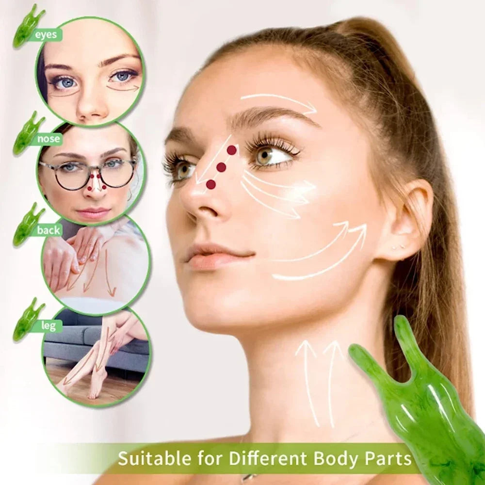 Face Lifting Guasha Scraping Massage Facial Tools Massage Plate Reduce Puffiness Nose Lifting Nose Massager Guasha Scraping Care