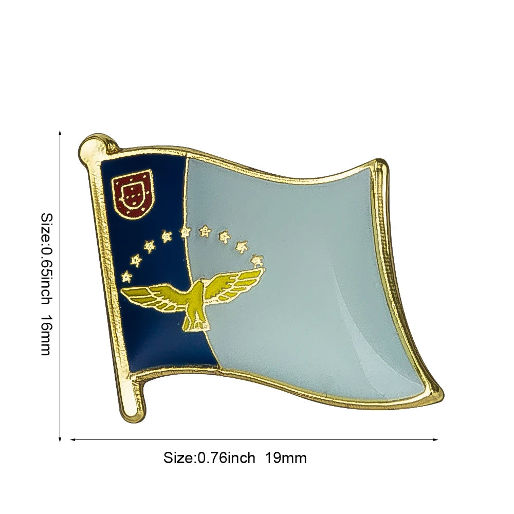 Flag Pins Country Flag Badge Flag Brooch National Flag Lapel Pin International Travel Pins Collections