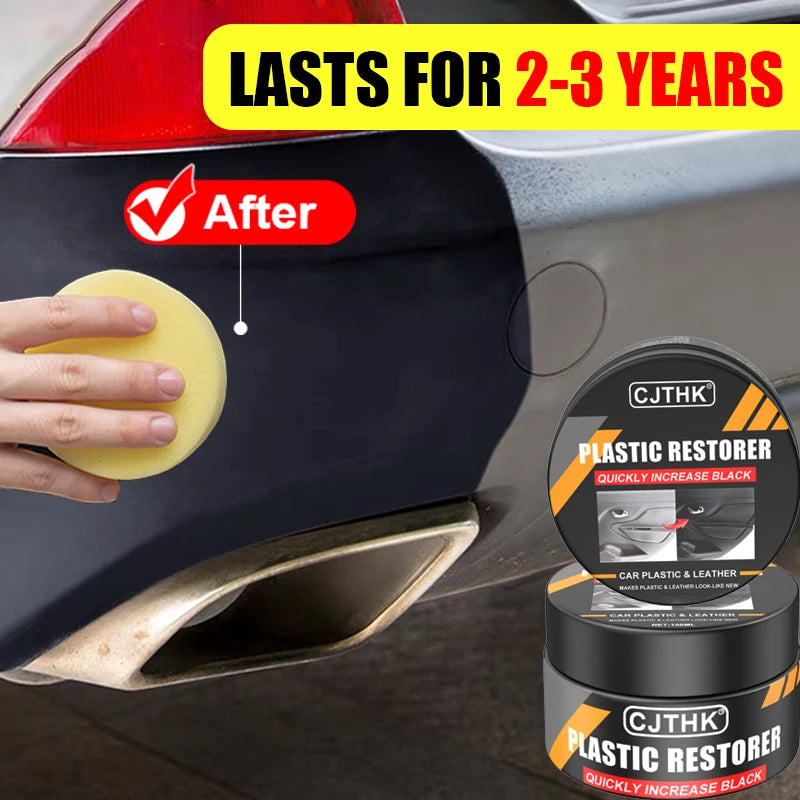 Car Plastic Restorer Back To Black Gloss Auto Interior Leather & Panel Renewal Wax Coating Agent Auto Polish And Repair Coating