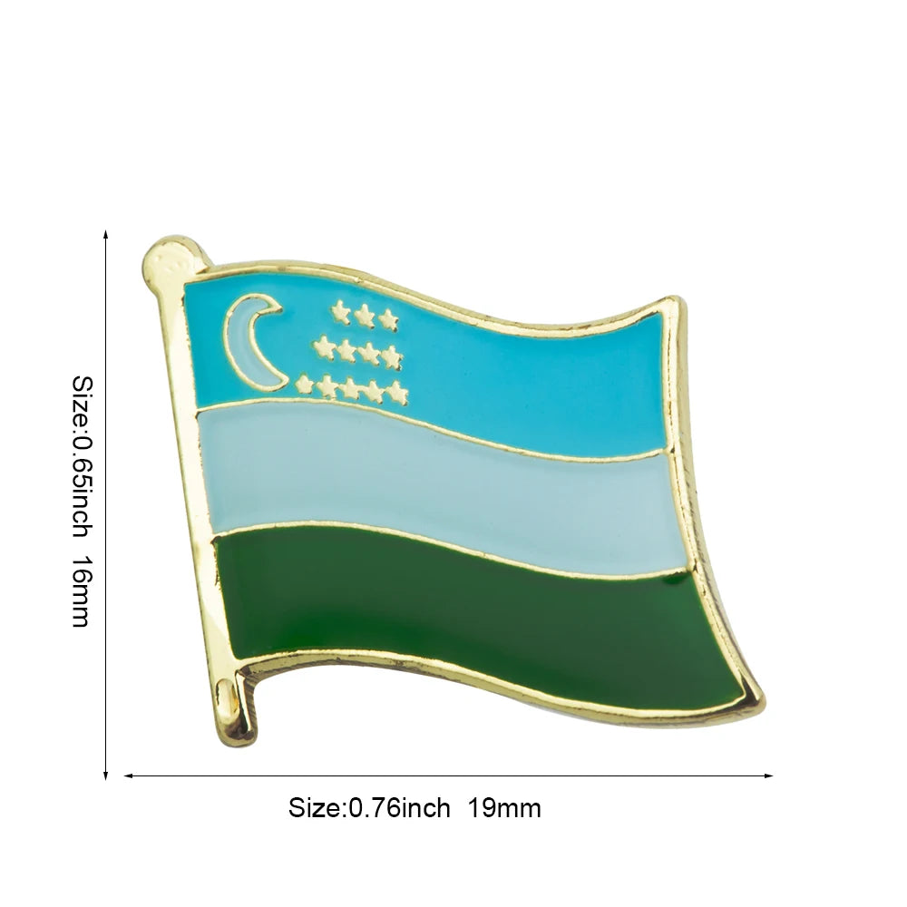 Flag Pins Country Flag Badge Flag Brooch National Flag Lapel Pin International Travel Pins Collections