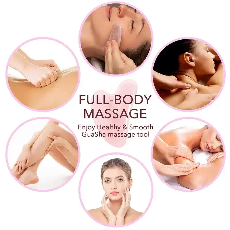 Scraping Massage Tools Natural Resin GuaSha Facial Beauty Firm Skin Care Face Gua Sha SPA Physical Therapy Gue Che 마사지