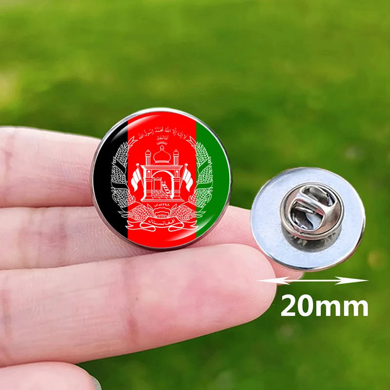 2024 National Flag Pin Serbia France Spain Uruguay Croatia Chile Romania Netherlands Switzerland Brazil Football Brooch Gift